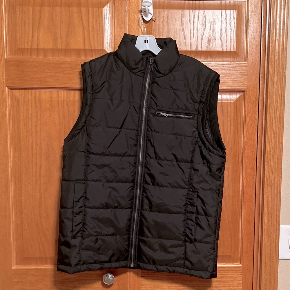 Mens BKE Black Vest, XL